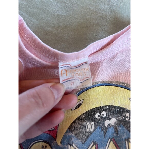 1980s PAC-MAN Kids Kids Pink T-SHIRT 2T Pacman SINGLE STITCH Vintage EUC Rare - Picture 2 of 6